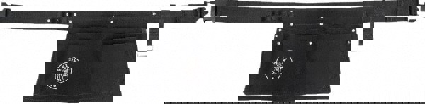 Tool Pouch: 6 Pockets, Canvas, Black